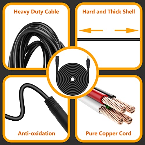 Billion wealth 20Feet 16AWG DC 8mm Male to Female Plug Extension Cable Perfectly Compatible with Solar Generator Portable Power Station and Solar Panel