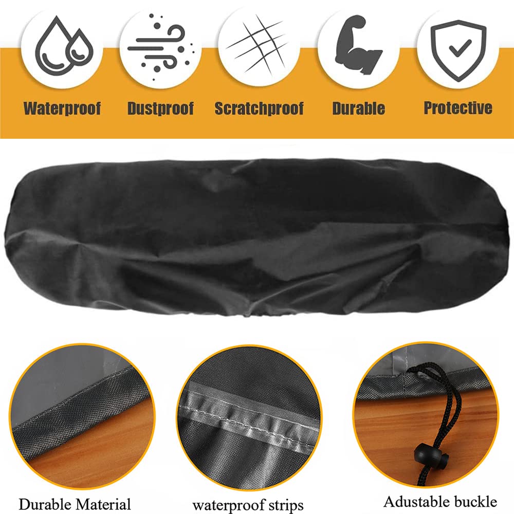 Wall-Mounted Patio Heater Cover Skyour Waterproof Dustproof Electric Infrared Heater Protector Dust Covers Fit for Indoor Outdoor Garage Backyard Hanging Heaters (Black)