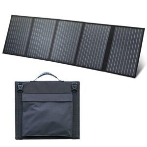 leoch 100w portable solar panel for power station, foldable solar panel for outdoor camping, ip67 waterproof durable solar panel for rv, off-grid applications