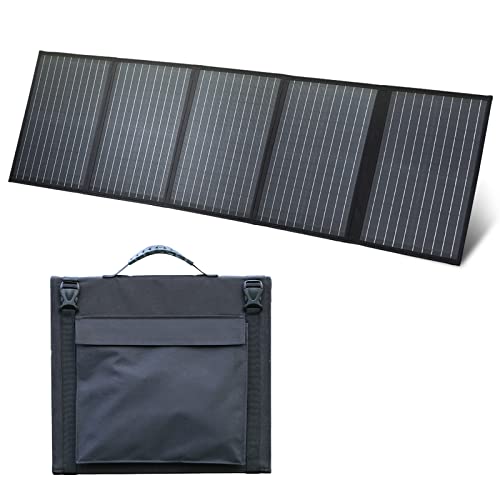 LEOCH 100W Portable Solar Panel for Power Station, Foldable Solar Panel for Outdoor Camping, IP67 Waterproof Durable Solar Panel for RV, Off-Grid Applications