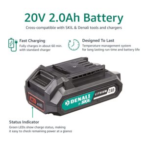 Amazon Brand - Denali by SKIL 20V 2.0Ah Lithium Battery