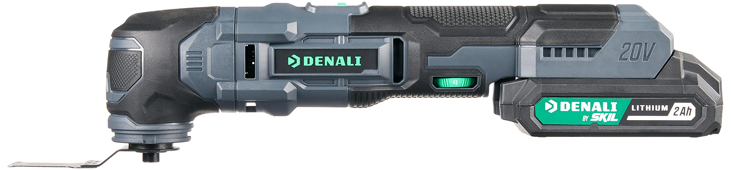 Amazon Brand - Denali by SKIL 20V Cordless Oscillating Multi-Tool Kit with 32 Piece Accessory Kit, 2.0Ah Lithium Battery, 2.4A Charger and Case