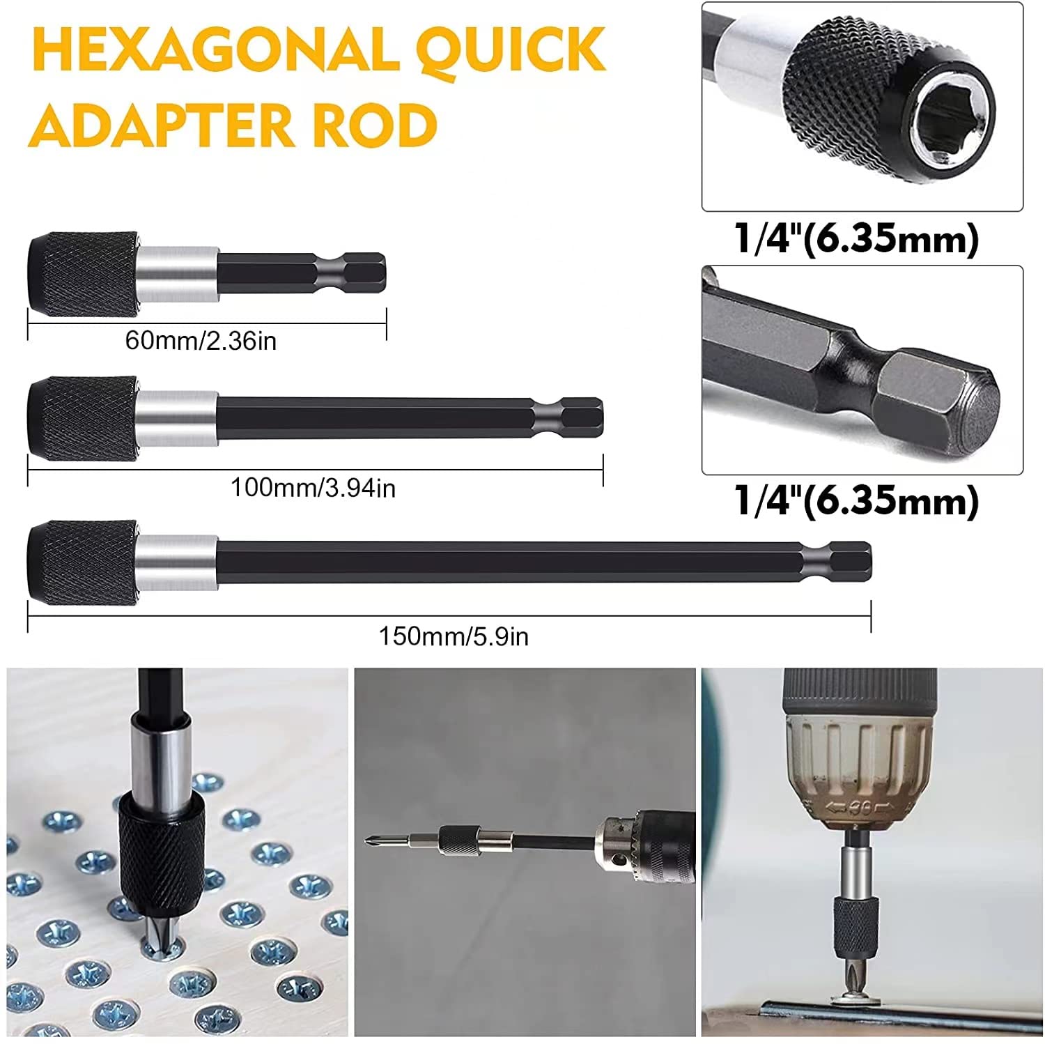 MXiiXM Flexible Drill Bit Extension Hex Shank Kit 25Pcs, 105° Right Angle Drill Attachment, 1/4 3/8 1/2" Rotatable Socket Adapter Set, Universal Socket Wrench, Drill Bit Holder Screwdriver with Box