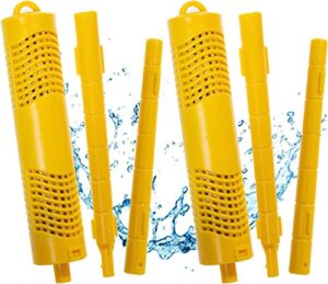 xushcl 2 pack spa mineral sticks parts cartridge for hot tub swimming pool fish pond filter, last for 4 month(yellow)