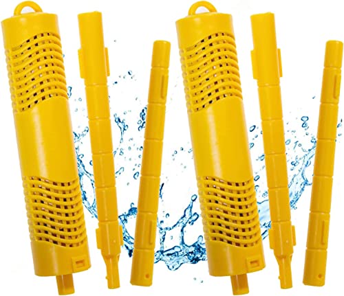 XUSHCL 2 Pack Spa Mineral Sticks Parts Cartridge for hot Tub Swimming Pool Fish Pond Filter, Last for 4 Month(Yellow)