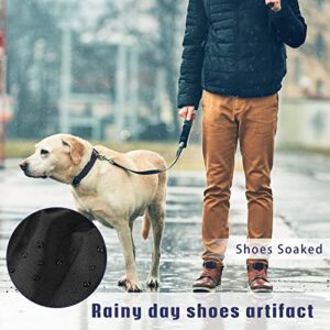 2 Pieces Walking Boot Cover Recovery Shoes Covers Non Skid Foot Brace Cover Reusable Boot Cover Waterproof Cast Rain Cover(Black,Medium)
