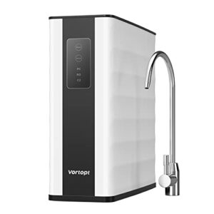 vortopt under sink reverse osmosis system - 400 gpd ro water filter system with tank,fast flow, tds reduction,1.5：1 pure to drain, water filtration for sink,usa tech,drinking water purifier,qr06