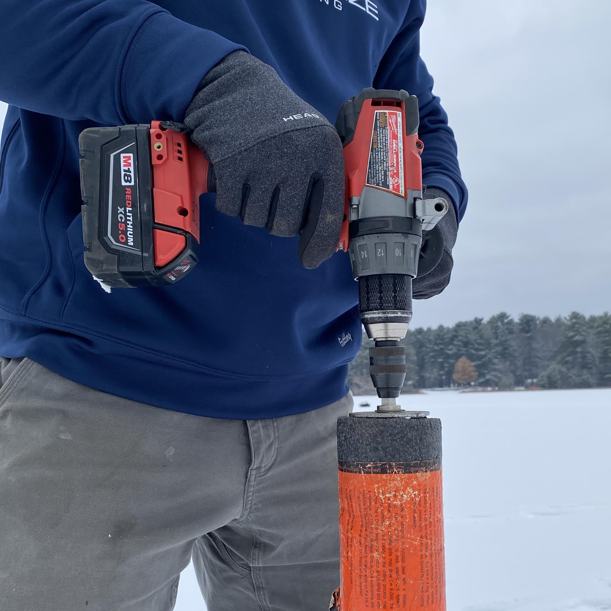 Deep Freeze EZ Auger Connection System- K-Drill -Easily Connect Your Cordless Drill to Your Ice Auger