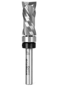 yonico 33209q top bearing ultra-performance compression flush trim router bit 1/4-inch shank