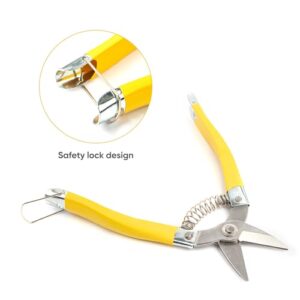 100 Pcs Stainless Steel Zip Ties Comes With Cutting Tools, Metal Cutting Shears for Cutting Stainless Steel Cable Ties -Suitable For Gardens, Farms, Chain Link Fences, Vehicles, Etc.