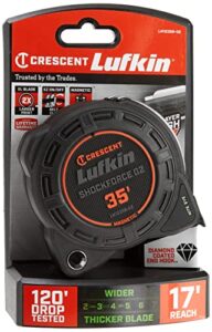 crescent lufkin shockforce g2 35-ft nite eye magnetic tape measure- lm1235b-02