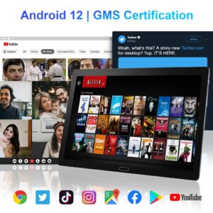 Android Tablet 10 inch,4GB RAM, 64GB Android 10.0 Tablet, 2MP+8MP Dual Cameras,Quad Core Processor, 6000mAh Battery,1280x800 IPS HD Display, GPS, Wi-Fi,Tablet (WiFi Version, with case)