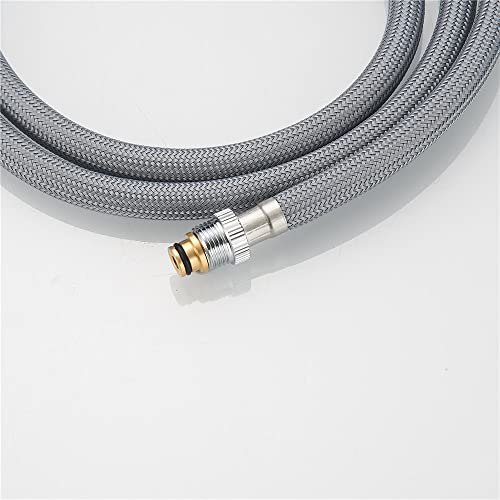 Weirun RP50390 Pull-Out and Pull-Down Kitchen Faucet Nozzle Replacement Spray Head Hose for Delta DST Faucets RP62057 RP74608 Taps,Grey