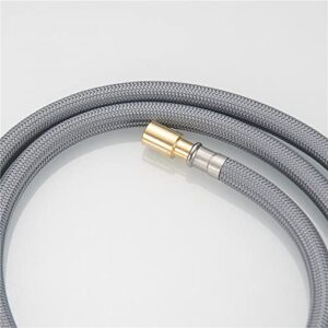 Weirun RP50390 Pull-Out and Pull-Down Kitchen Faucet Nozzle Replacement Spray Head Hose for Delta DST Faucets RP62057 RP74608 Taps,Grey