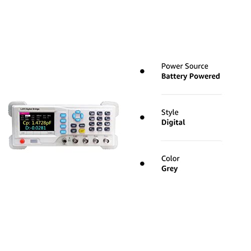 East Tester Desktop LCR Meter inductance Tester 10~100KHz Continuously Adjustable; 1Hz Step; Support SCPI; (4510, Grey, 3)