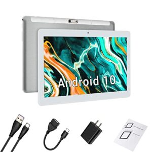 SZTPSLS Tablet 10.1 Inch 10.0 Android Tablet with Dual SIM Card Slot 2GB+32GB, Quad-Core, IPS HD Display, 128GB Expand Storage