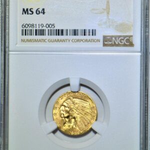 1929 P Indian Head Quarter Eagle $2.50 MS-64 NGC