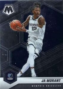 2020-21 panini mosaic #40 ja morant memphis grizzlies official nba basketball trading card in raw (nm or better) condition