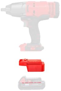 lq-18ry adapter only fits craftsman v20 (not old 20v) cordless tools for milwaukee m18 platform lithium batteries-adapter only red mq-gv 0