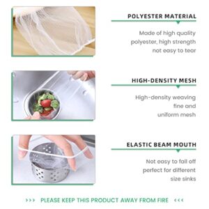 300 Pcs Kitchen Sink Strainer Bags Disposable Sink Garbage Bags,Sink Filter Net, Suitable for Kitchen and Bathroom Sink Drainage,for Collecting Kitchen Food Waste Leftover Garbage(300 3.54×3.54IN)