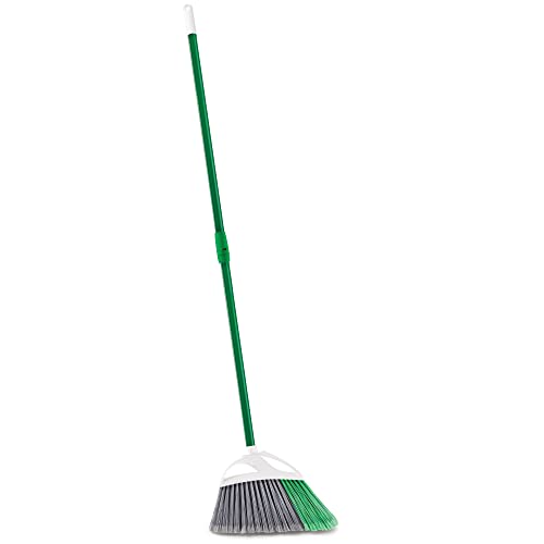 Libman Large Precision Angle Broom – Good for Indoor and Outdoor Use. Permanent 2-Piece Handle, Clicks Together for Sturdy Hold. Reduces Shipping Waste with Smaller Box.