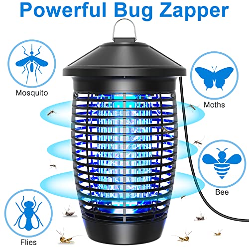 PALONE Bug Zapper 20W 4500V for Outdoor and Indoor High Powered Electric Mosquito Zappers Killer, Insect Fly Trap for Home Backyard Patio