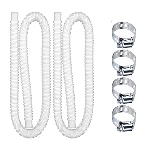 Swimming Pool Replacement Hose,1.25Inches Diameter Replacement Hose,Pool Filter Replacement Hose Compatible with filter Pump 330 GPH, 530 GPH, and 1000 GPH.(59in length)