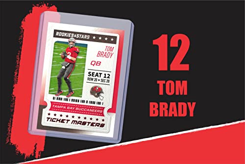 Tom Brady Football Cards Assorted (5) Bundle - Tampa Bay Buccaneers Trading Cards