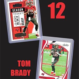 Tom Brady Football Cards Assorted (5) Bundle - Tampa Bay Buccaneers Trading Cards