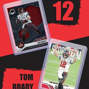 Tom Brady Football Cards Assorted (5) Bundle - Tampa Bay Buccaneers Trading Cards