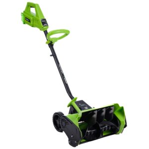 earthwise power tools by alm sn722018 2 x 20-volt 18-inch cordless snow thrower, (2) 4.0ah batteries & fast charger included