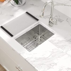 30 undermount kitchen sink - sarlai 30" stainless steel 16 gauge single bowl sinks, 30x18 inch sturdy deep bowl basin sink