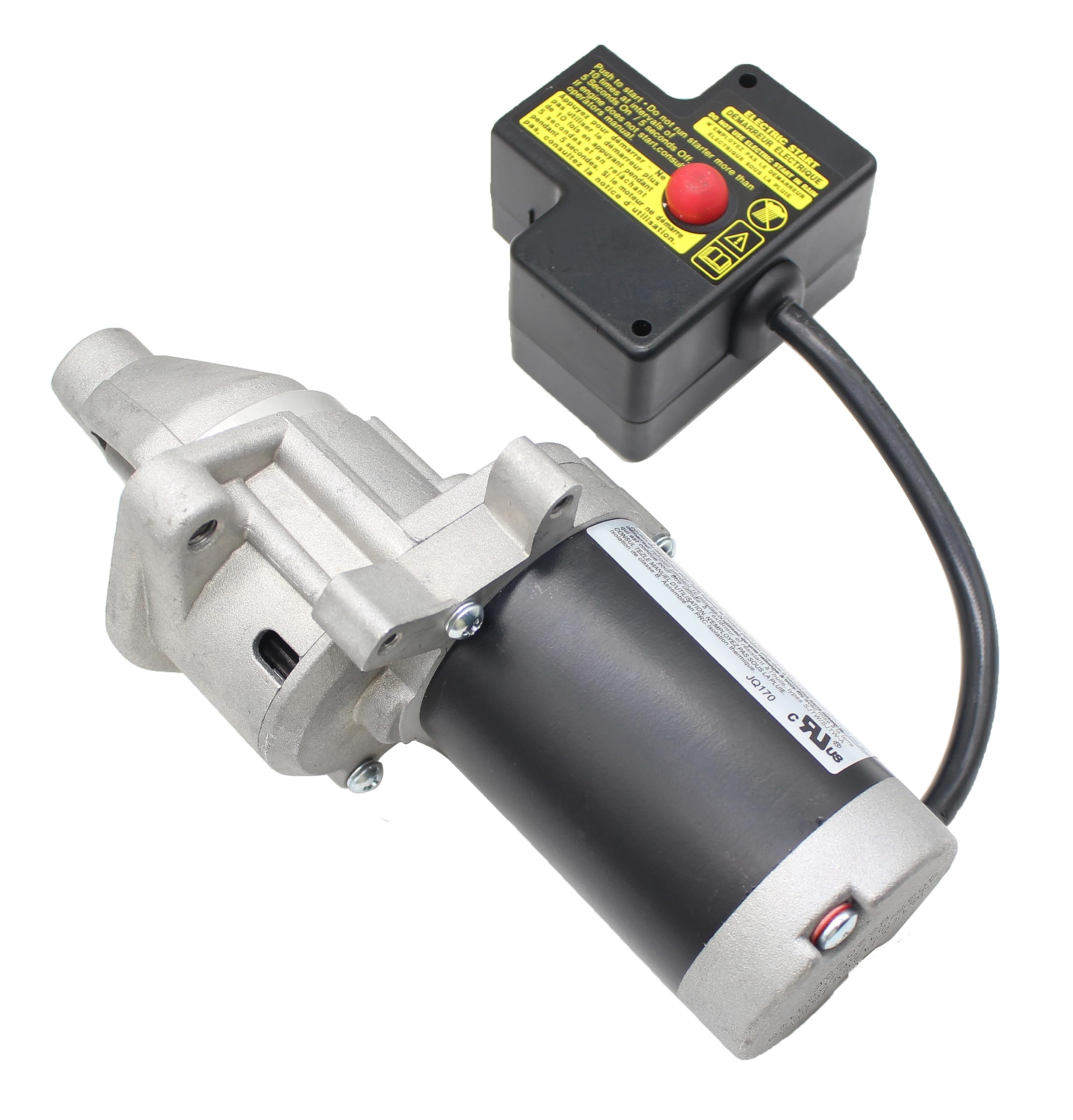 Fullas JQ170-4 Electric Starter Motor Compatible with LCT 414cc Honda GX390 Chinese 420cc OHV Gas Snow Blower Engine