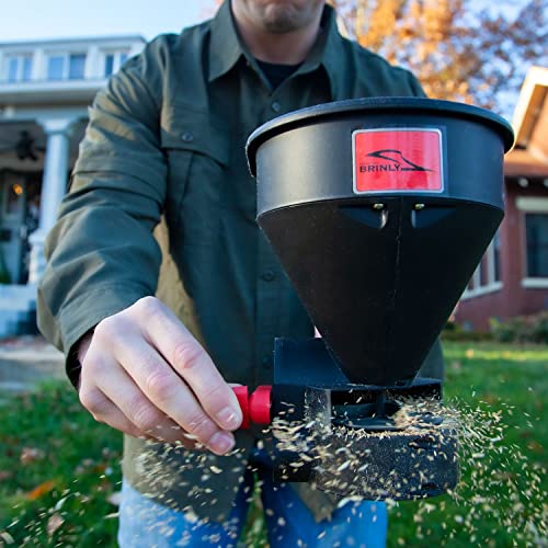 Brinly HHS3-5BH 5lb. All-Season Handheld Spreader with Easy-Fill Design for Seed, Ice Melt, & Fertilizer