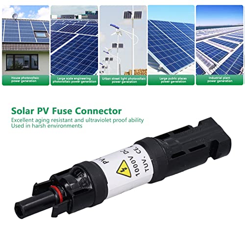 MOKT Fuse Connector, Waterproof IP67 1000V DC Male Female Quick Connect Solar Diode Connectors for Inverter for 2.5-6.0SquareMillimeter Cable 30A, MOKT0vSVH20-14