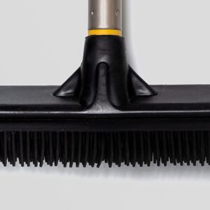 Universal 3 in 1 Broom, Pet Hair Remover Silver and Black