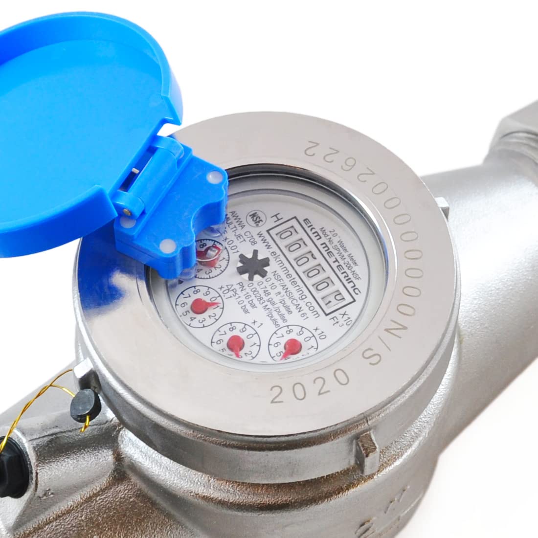 2.0" Water Meter - Stainless Steel, Pulse Output, NSF 61, NTEP