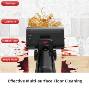 INSE Wet Dry Vacuum Cleaner Lightweight Cordless Vacuum and Mop for Hard Floors Wet-Dry Cleaning with LED Display and Voice Assistance-W5