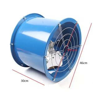 TFCFL 16" Axial Fan Cylinder Pipe Explosion-proof Spray Booth Paint Fumes Exhaust Fan with All Copper Motor Silent
