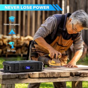 MONTEKSOLAR X1000 Portable Power Station, Solar Generator with 1010Wh, 2x1000W AC & 100W PD Port, 2.5H to Full Charge, Water Resistant, for Home Backup Battery, Outdoor RV, Camping, Emergencies