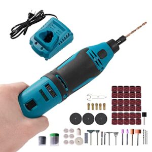 vloxo 12v cordless rotary tool 6 variable speed electric drill set for cutting, sanding, grinding, polishing, drilling, engraving 93 accessories multi-purpose power rotary tool kit