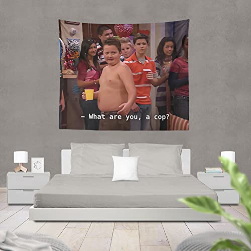 Gibby "What Are You, A Cop?" Flag, Funny Flag for College Dorm, Available In Sizes From 40" To 90", Skin-friendly Soft High-definition Meme Flag(Size:40"×30")