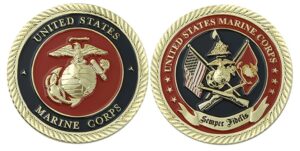 united states marine corps usmc semper fidelis military challenge coin