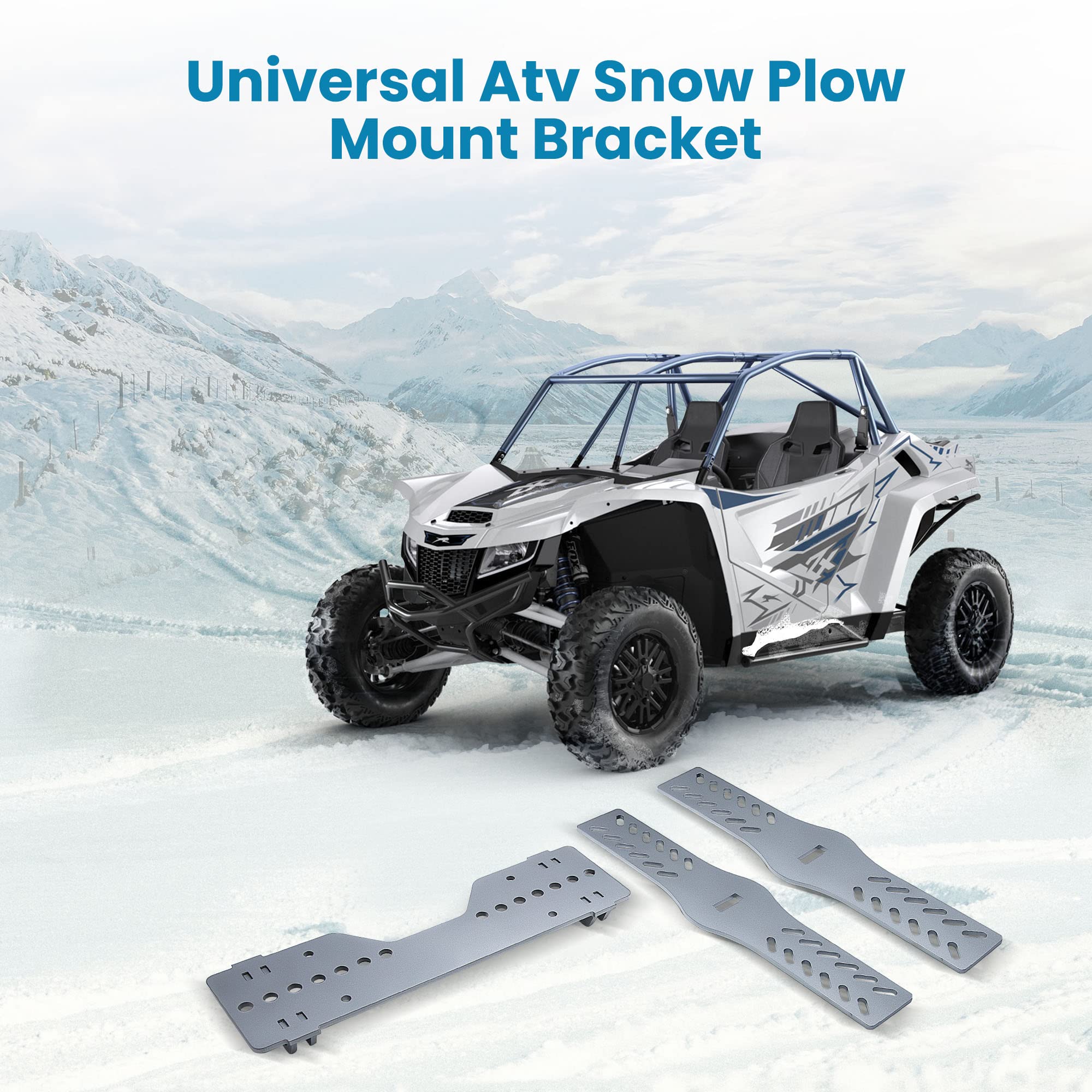 maXpeedingrods 105745 Universal ATV Plow Mount Snow Plow Brackets