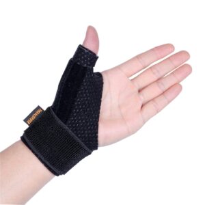 thx4copper reversible thumb & wrist stabilizer splint for blackberry thumb,trigger finger, pain relief, arthritis,tendonitis, sprained, carpal tunnel, stable,s-m,single