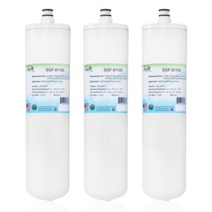 swift green filters sgf-8110s compatible commercial water filter for 3m ap31703, ap31710 made in usa , white, 3 count