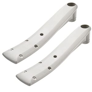 deck support 160-0001pg for above ground swimming biltmor ladders or pool steps (pearl gray) - 2pack