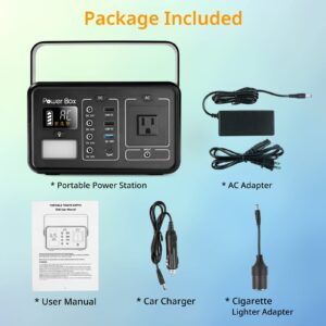 Portable Power Station,ROADOM 222Wh/60000mAh Solar Generator,110V/200W Pure Sine Wave AC Outlet,Lithium-Ion Battery Packs for Outdoor Camping Travel Road Trip Hunting Emergency Home Backup