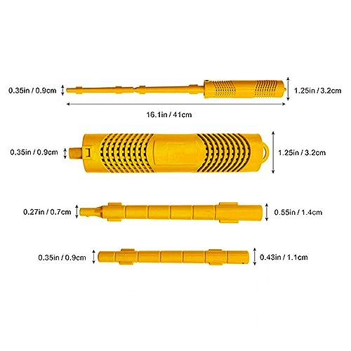 Joepoe SPA Mineral Stick Parts,Mineral Sticks for Hot Tub with 4 Months Lifetime Filter Cartridge Universal for Hot Tub&Pool (Yellow,3-Pack)