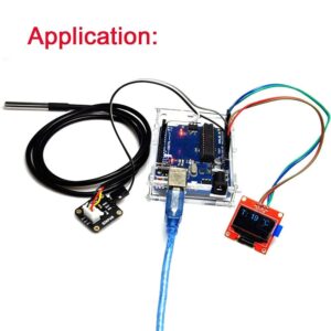 Gikfun 3.28 Ft DS18B20 Waterproof Digital Temperature Sensor with Adapter Module Kit for Arduino DIY